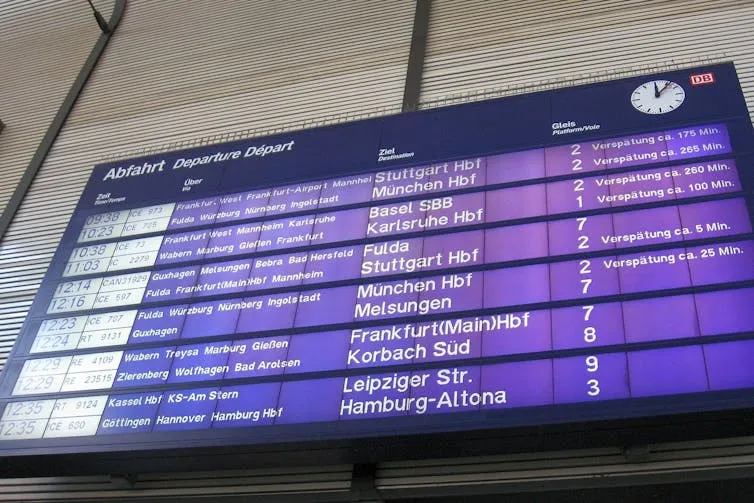 Trains supprimés en gare de Kassel-Wilhelmshöhe