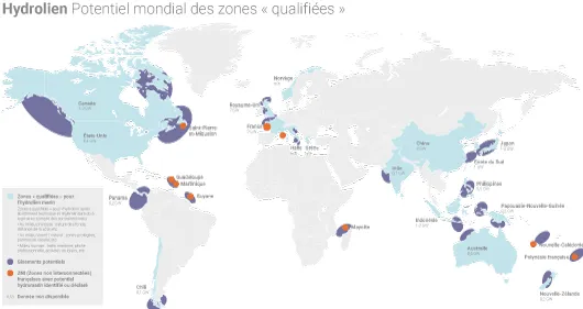 Hydrolien dans le monde