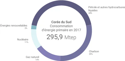 Mix énergétique de la Corée du Sud