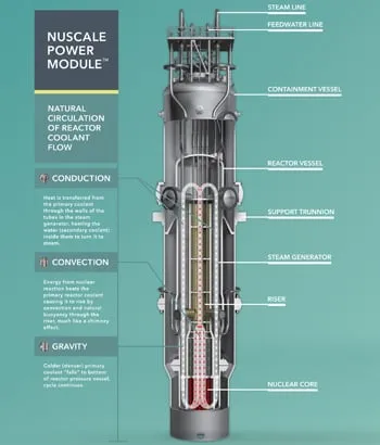 Design du réacteur modulaire de 50 MW de NuScale Power)