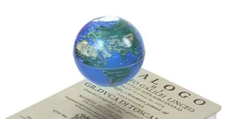 Le globe terrestre en lévitation