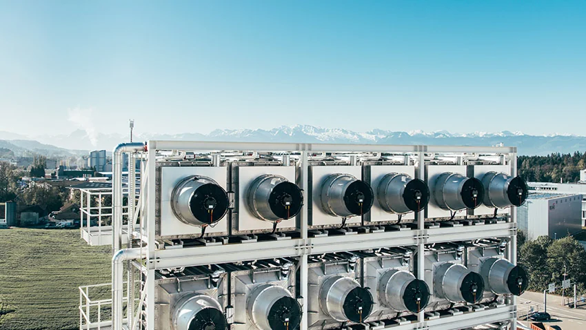 Pilote capture de CO2 dans l'air