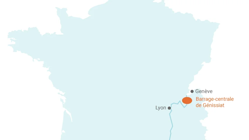 Hydroliennes fluviales dans l'Ain