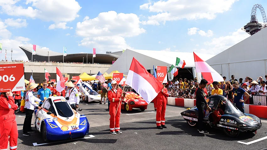 Départ Shell Eco-marathon 2018