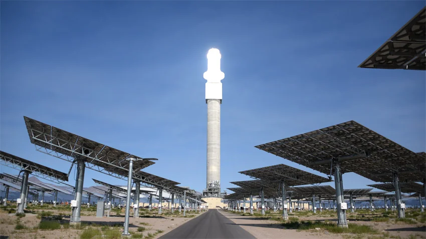Production de la centrale CSP de Crescent Dunes