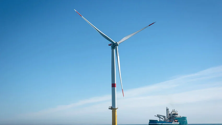 Éolienne du parc de Saint-Nazaire