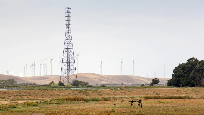 Makani Power estime que ses éoliennes aéroportées pourraient fournir à l’avenir une électricité 50% moins chère que celle produite par les modèles traditionnels. (visuel : ©Makani Power)