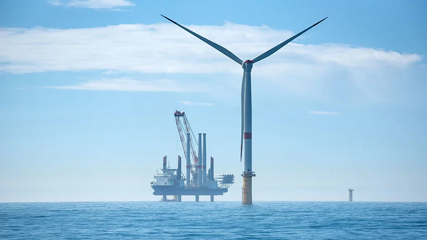 Éoliennes du parc de Saint-Nazaire