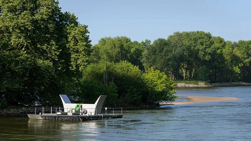 Hydrolienne fluviale en test
