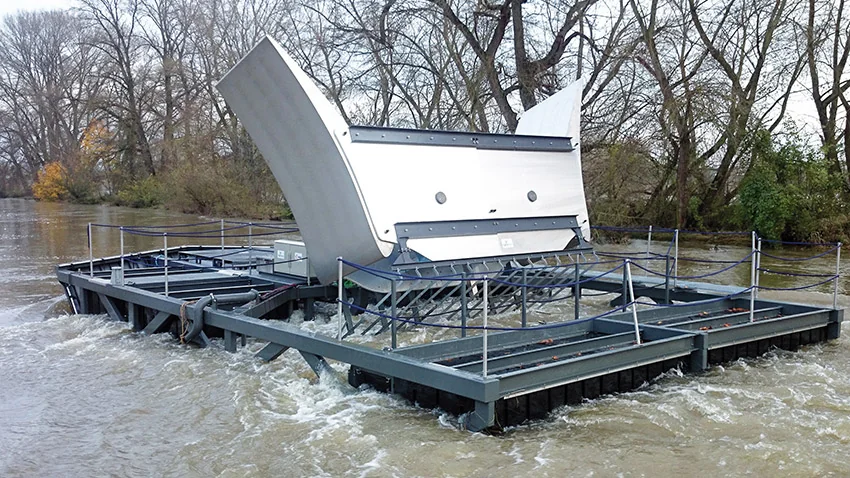 Hydrolienne fluviale immergée