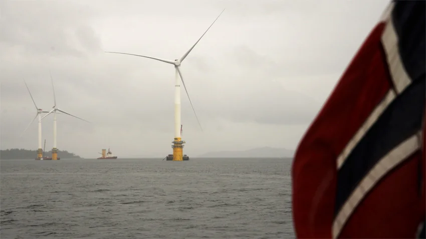 Parc flottant Hywind en Norvège