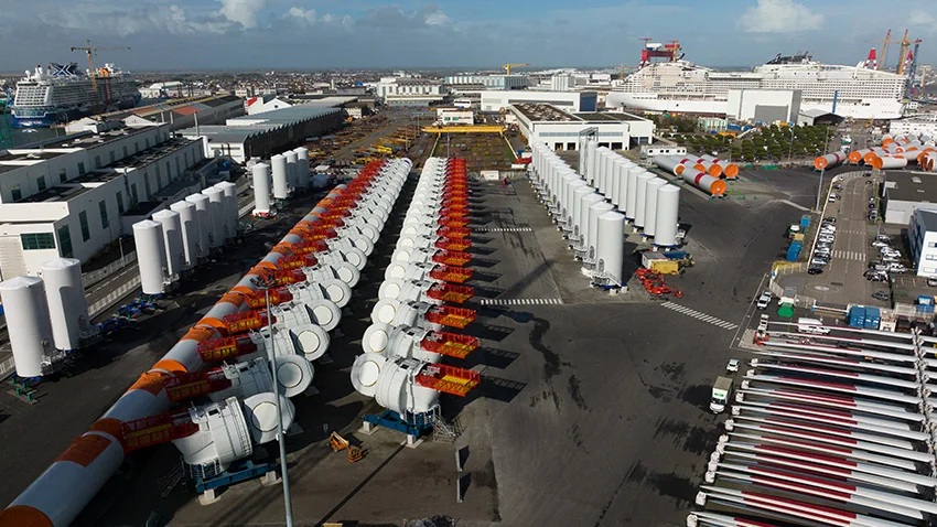 Site de pré-assemblage de Saint-Nazaire