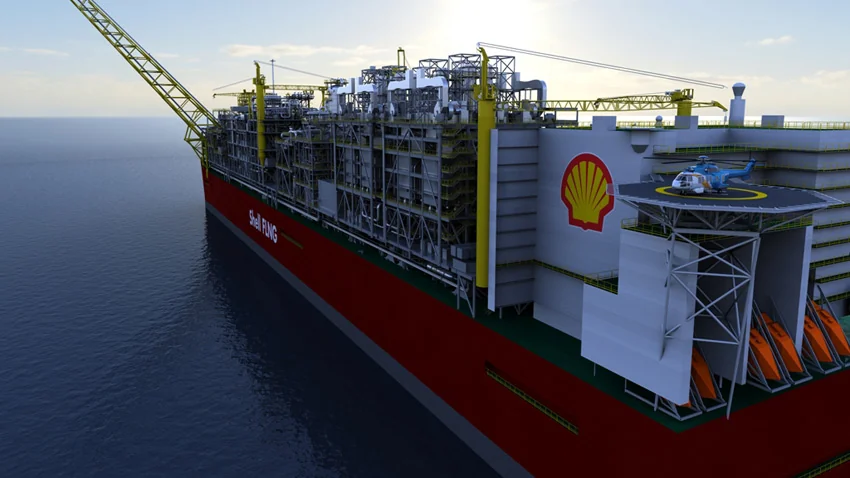 Près de 50 millions de litres d’eau froide par heure seront prélevées dans la mer pour accompagner l’étape de refroidissement du gaz naturel. (photo : ©Shell)