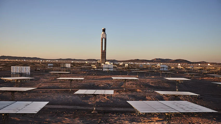 Vue de la centrale de Cerro Dominador