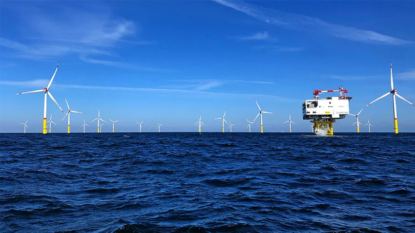 60 éoliennes parc d'Arkona