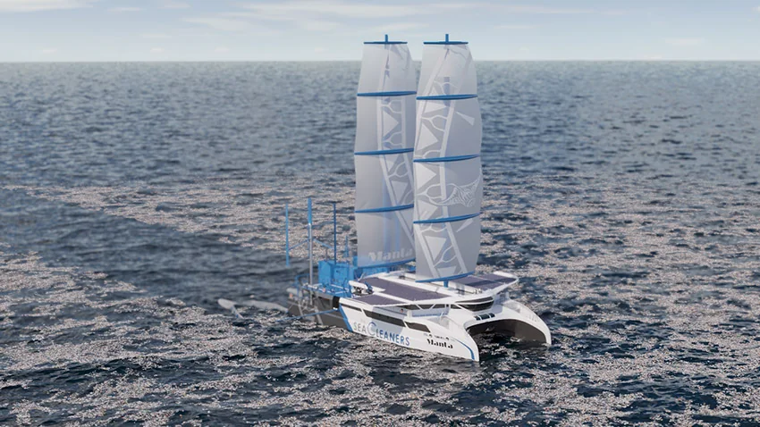 Vue aérienne Manta