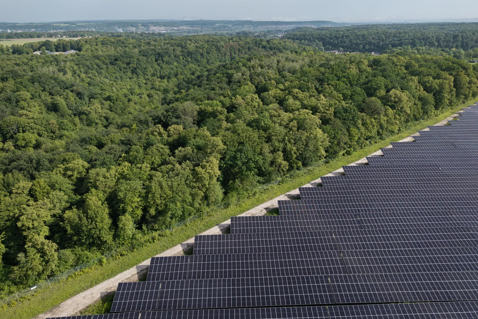 Panneaux photovoltaïques de la centrale de Creil