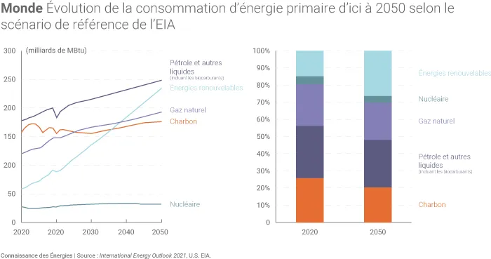 Évolution de la consommation mondiale d'énergie
