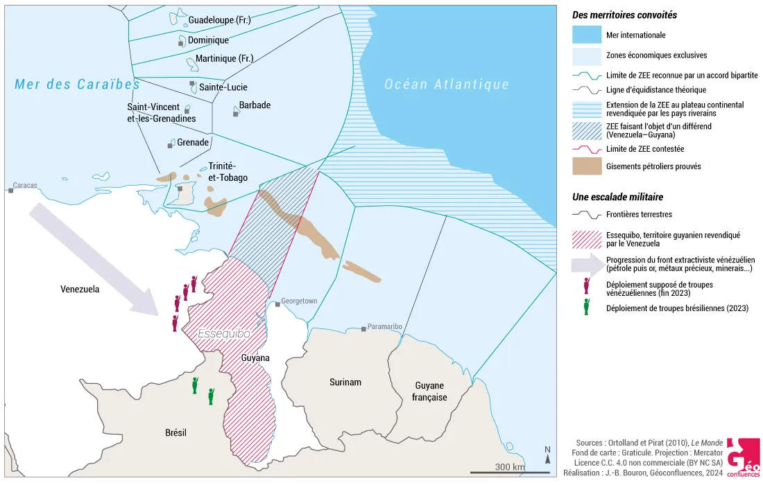 Carte de l'Essequibo