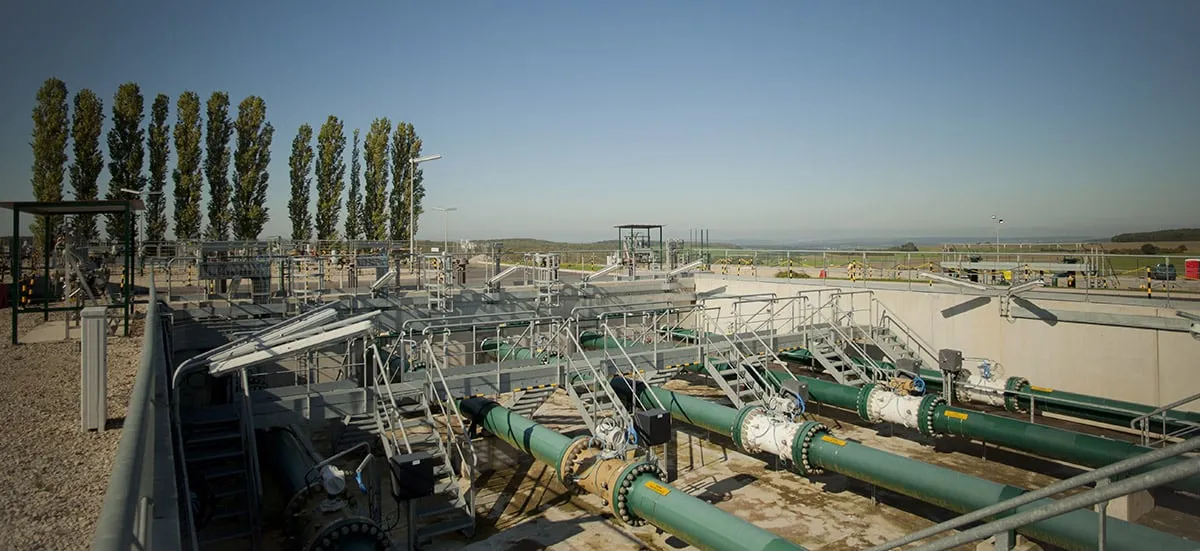 Station d'interconnexion gazière entre la France et l'Allemagne à Obergailbach. (©GRTgaz-Roland Mouron)